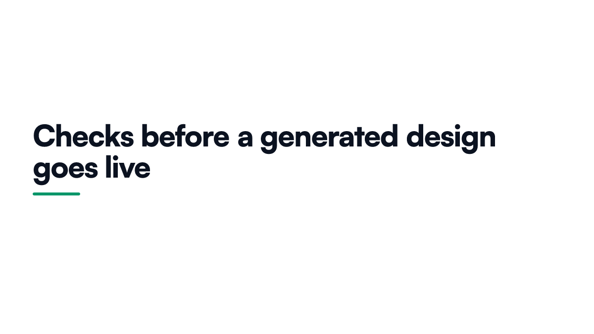 Card listing four checks a print on demand seller should complete before publishing a generated design
