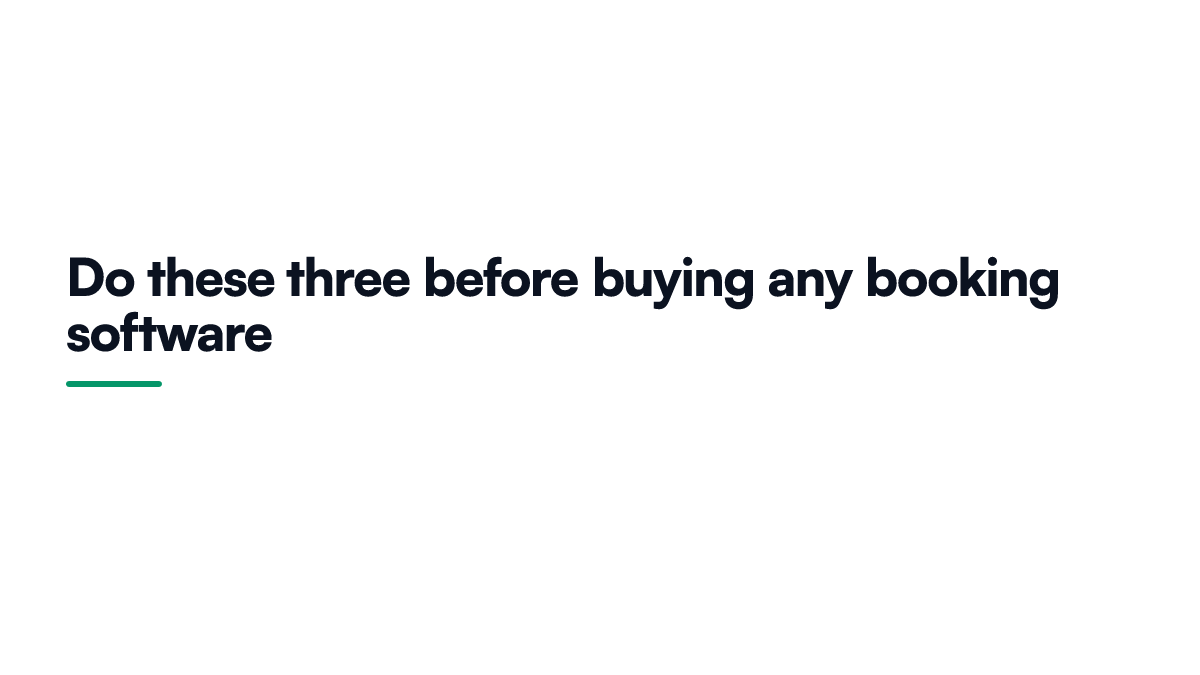 Card listing three free changes a service business should make to its booking reminders before buying software
