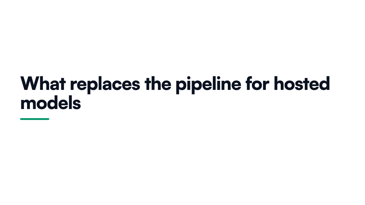 Card showing the three practices that replace pipeline machinery when a system calls a hosted model instead of training its own